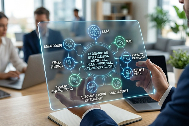 Glosario de inteligencia artificial para empresas: LLM, RAG, agentes de IA y más